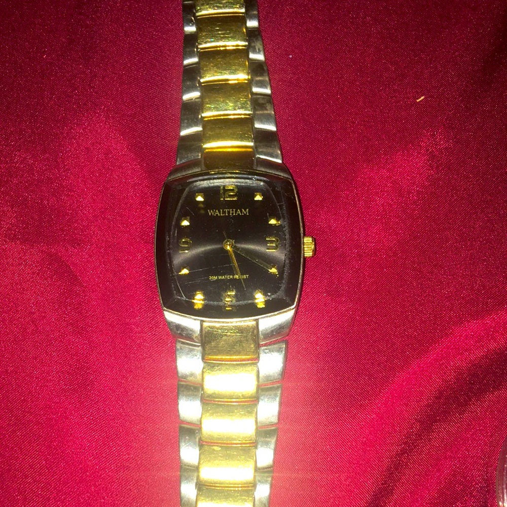 Waltham  gold and silver men’s watch Works